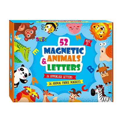 Large Magnetic Letters and Animals (52 Count)