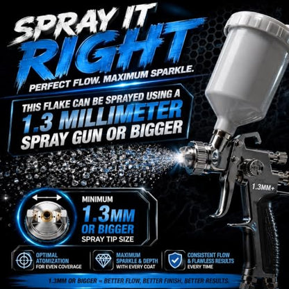 Sprayable Metal Flake Paint Additive (3 Ounce)