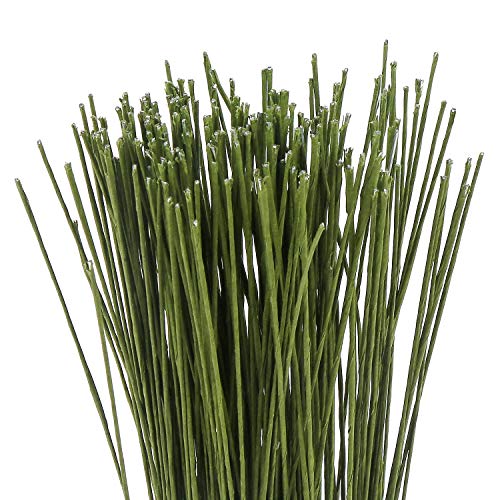 26 Gauge Dark Green Floral Wire Stem for Flower Arrangement Craft Supply
