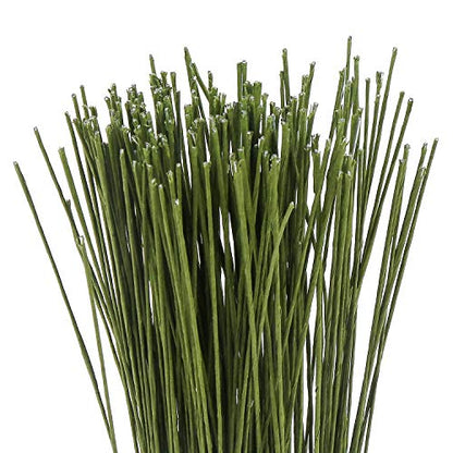26 Gauge Dark Green Floral Wire Stem for Flower Arrangement Craft Supply