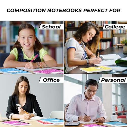 12 Pack Bulk Composition Notebook Wide Ruled (12 Count)