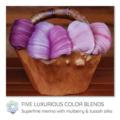 Merino Silk Luxe Tonal Designer Blend. Superfine Merino