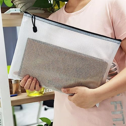 10 Pcs Zipper File Bags (10 Count)
