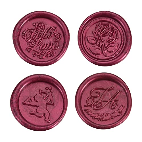 15Pcs Fuchsia Glue Gun Sealing Wax Sticks for Wax Seal Stamp (15 Count)