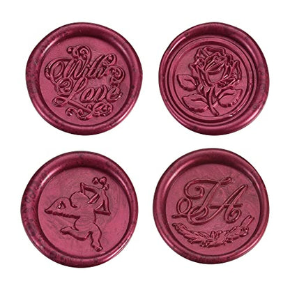 15Pcs Fuchsia Glue Gun Sealing Wax Sticks for Wax Seal Stamp (15 Count)