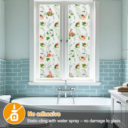 Privacy Window Films Stain Glass Cling No Glue Anti