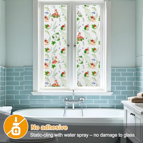 Privacy Window Films Stain Glass Cling No Glue Anti