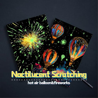 Glow in The Dark Scratch Art for Adults