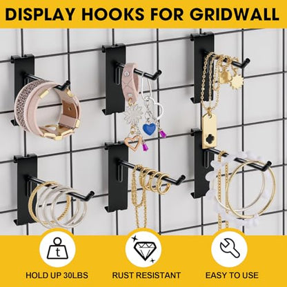 Gridwall Hooks 6 Inch (60 Count)