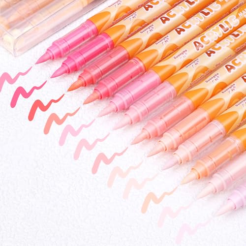 kander Guangna Acrylic Paint Markers 12 Colors (12 Count)