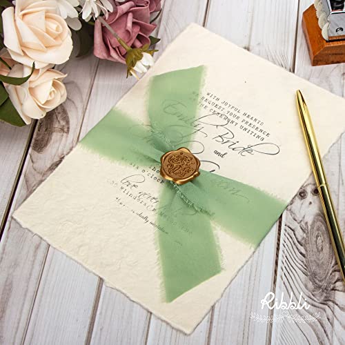 Sage Green Chiffon Ribbon (60 Foot)
