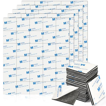 150Pcs Double Sided Foam Tape Sticky Mounting Pads for Wall Crafts (150 Count)