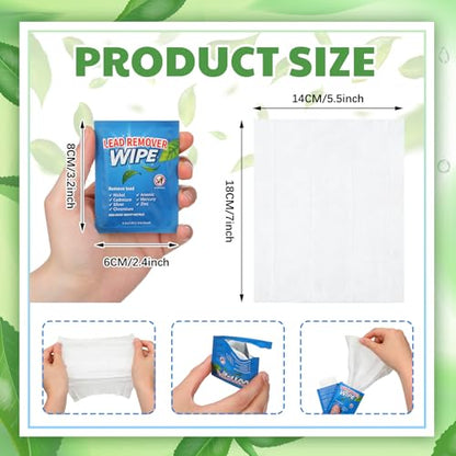 100 Pack Lead Remover Wipes for Shooting Hand Surface (100 Count)