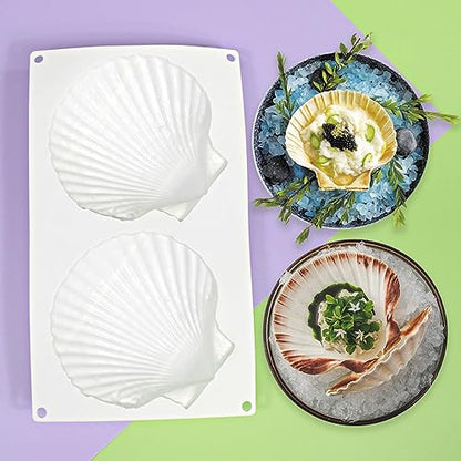 Big Sea Shell Silicone Baking Mold for Baking 3D Bakeware Chocolate Mold Cupcake Pan Cake DIY Muffin Kitchen Tool