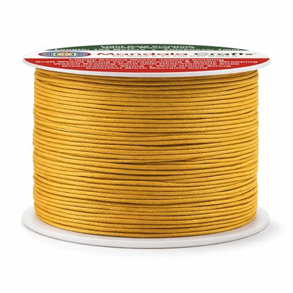 1mm Gold Waxed Cord (327 Foot)