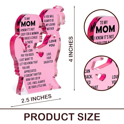 Mom Gift from Daughter Acrylic Plaque