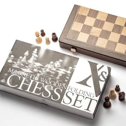 15" Magnetic Wooden Chess Set