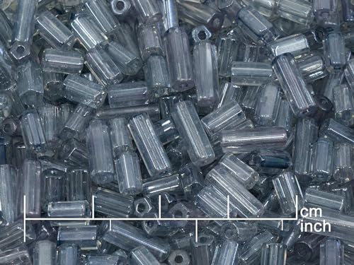 2.1oz (60 g) Mix of Unique Czech Bohemia Glass Pressed Beads, Matte and Glossy, Hand Made, Pink Gray Black Hematite (2.1164 Ounce)