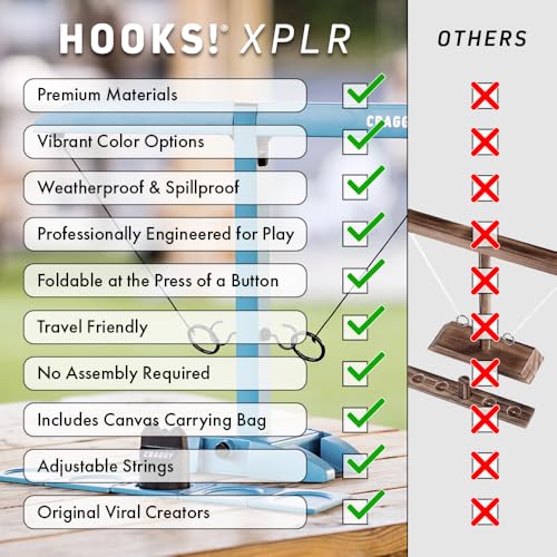 The Original Ring Toss & Shot Ladder Game Hooks XPLR
