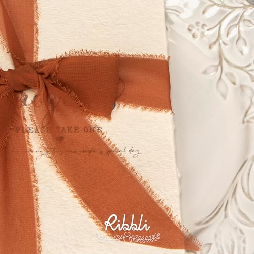 Terracotta Chiffon Ribbon 1 (60 Foot)