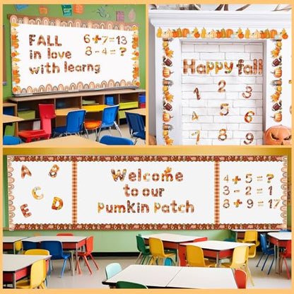 221 Pcs Fall Bulletin Board Letters Decoration for Back to School (221 Count)