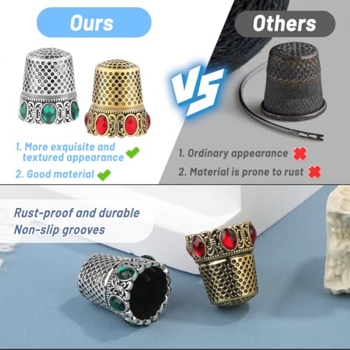 Sewing Thimbles Metal Finger Protector Quilting Craft Accessories