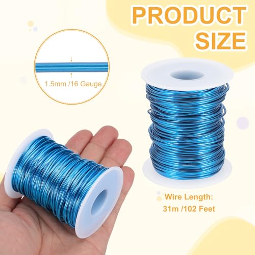 16 Gauge 1.5mm Anodized Aluminum Wire for Jewelry Craft Making