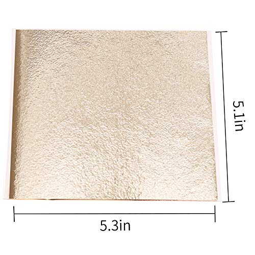 Imitation Gold Leaf Sheets 100 PCS Antique Gold