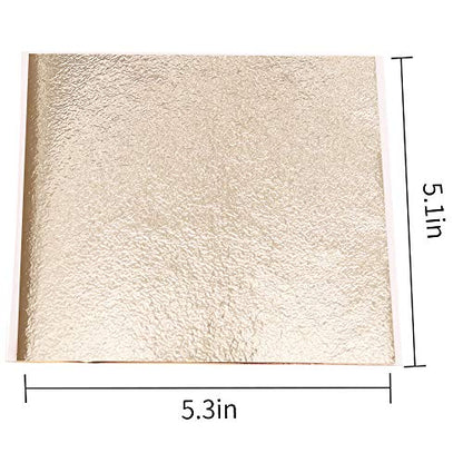 Imitation Gold Leaf Sheets 100 PCS Antique Gold
