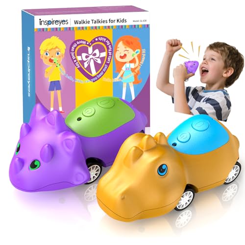 Walkie Talkies for Kids Rechargeable Dino Toy Cars 48H Playtime (2 Count)