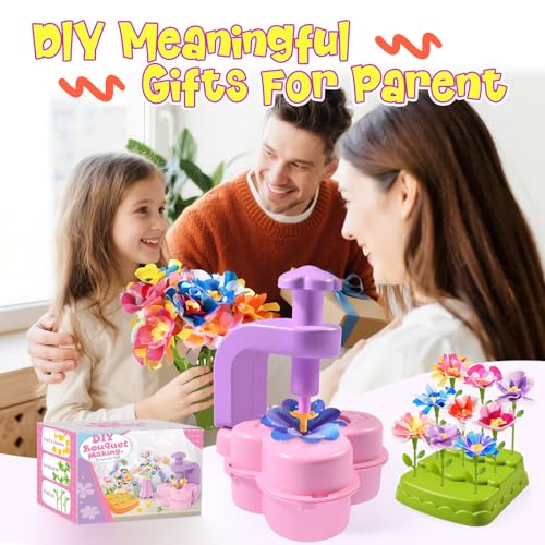 Flower Bouquet Craft Kit Flowers Market Toy Educational Toys Fun DIY Activity Set Christmas Birthday Gift for 4 5 6 7 8+ Year Old Girls and Boys