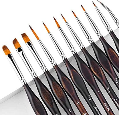 Miniature Paint Brushes (11 Count)