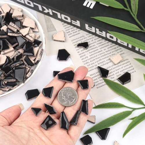 Black Ceramic Mosaic Tiles