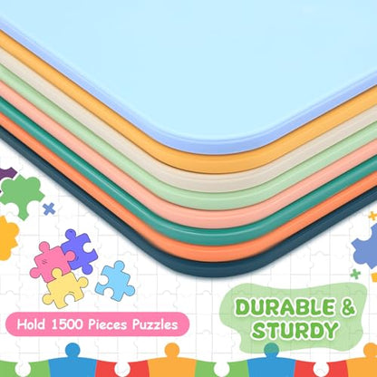 8 Pcs 12'' x 8.7'' Extra Large Puzzle Sorting Trays Stackable Puzzle Trays for Sorting Piece Sorter Jigsaw Storage Accessory for Sorting 2000 (8 Count)