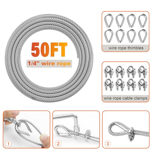 Stainless Steel Cable for Railing (50 Foot)