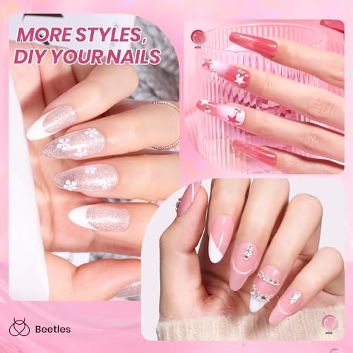 Beetles Nude Pink Gel Nail Polish Set
