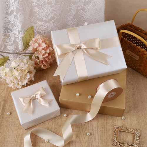 Nude Satin Ribbon 1.5 inch x 50 Yards