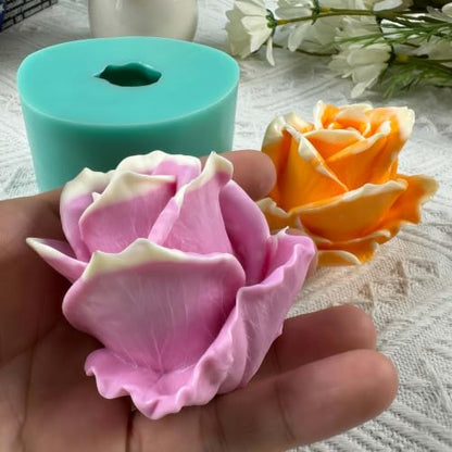 3D Realistic Rose Flower Silicone Mold