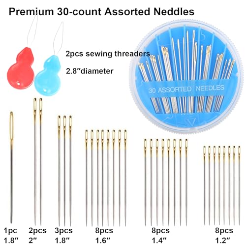 120pcs Premium Hand Sewing Needles (120 Count)