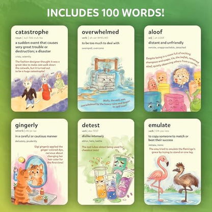 Educational Vocabulary Flash Cards for Kids