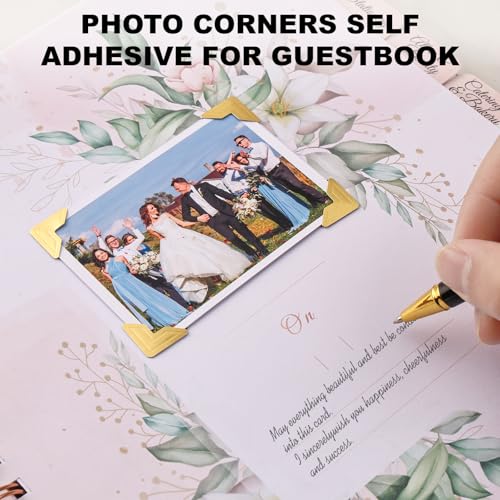 Photo Corners 120 Pcs Gold Self