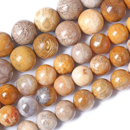 6MM Coral Jade Stone Beads Chrysanthemum Gemstone Round Crystal Energy Jade Beads for Jewelry and Bracelets Making 60pcs 1 Strands 16"