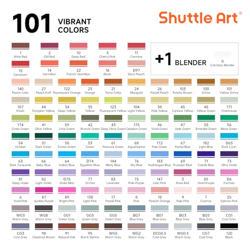 101 Colors Alcohol Markers (101 Count)