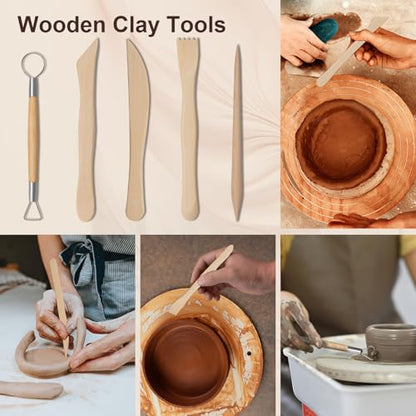 43 Pcs Polymer Clay Sculpting Tools Kit for Adults