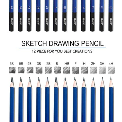 12 PCS Pencil Drawing Kit