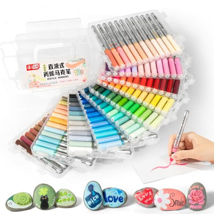120 Color Acrylic Paint Markers (120 Count)