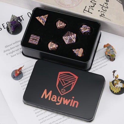 Inlay Metal DND Dice Set