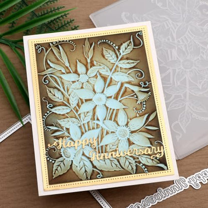 3D Embossing Folders Daffodil Clear Textured for Card Making