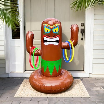 27" Inflatable Luau Tiki Pool Toss Games