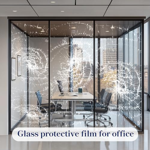 Window Security Film and Safety Premium 4 Mil Clear 11.8'' x 78.7''